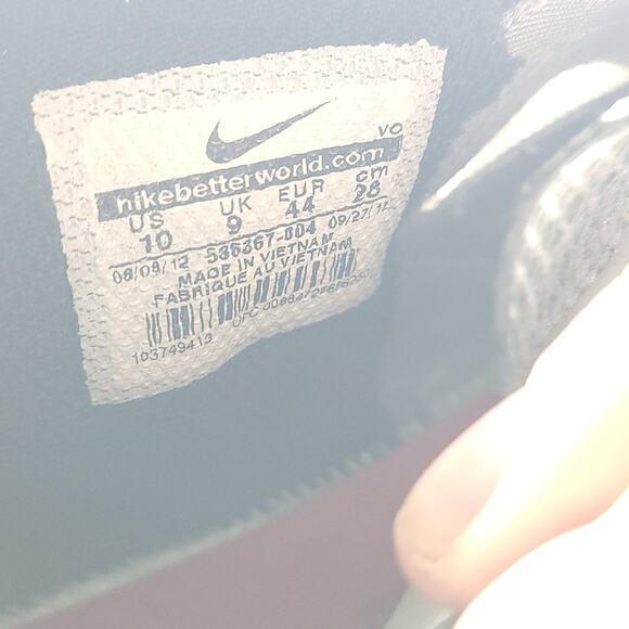 Nike Dual Fusion Stadium Gray Black Red Anthracite 536367-004 men's size 10 - Picture 9 of 9